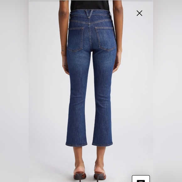 Veronica Beard Carly Kick Flare Jeans In Bright Blue Size 26 - Picture 4 of 12